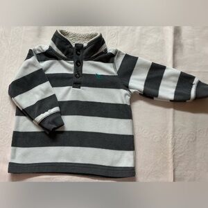 Carter's Black and Gray Sweatshirt with Sporty Stripes